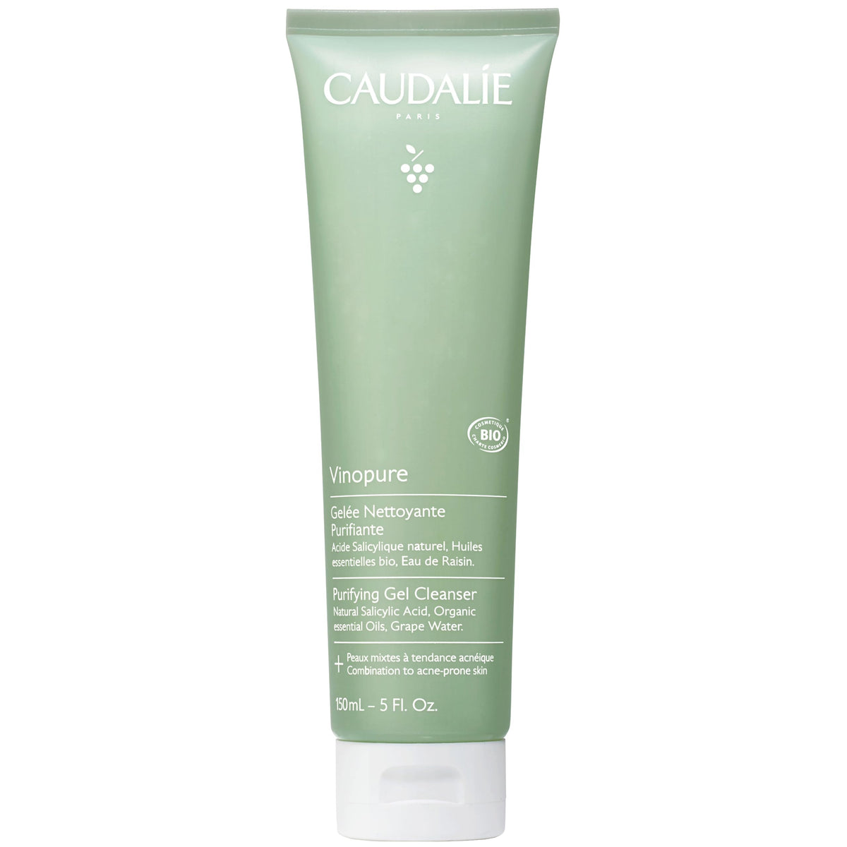 Caudalie Vinopure front packaging showing clean design and product benefit