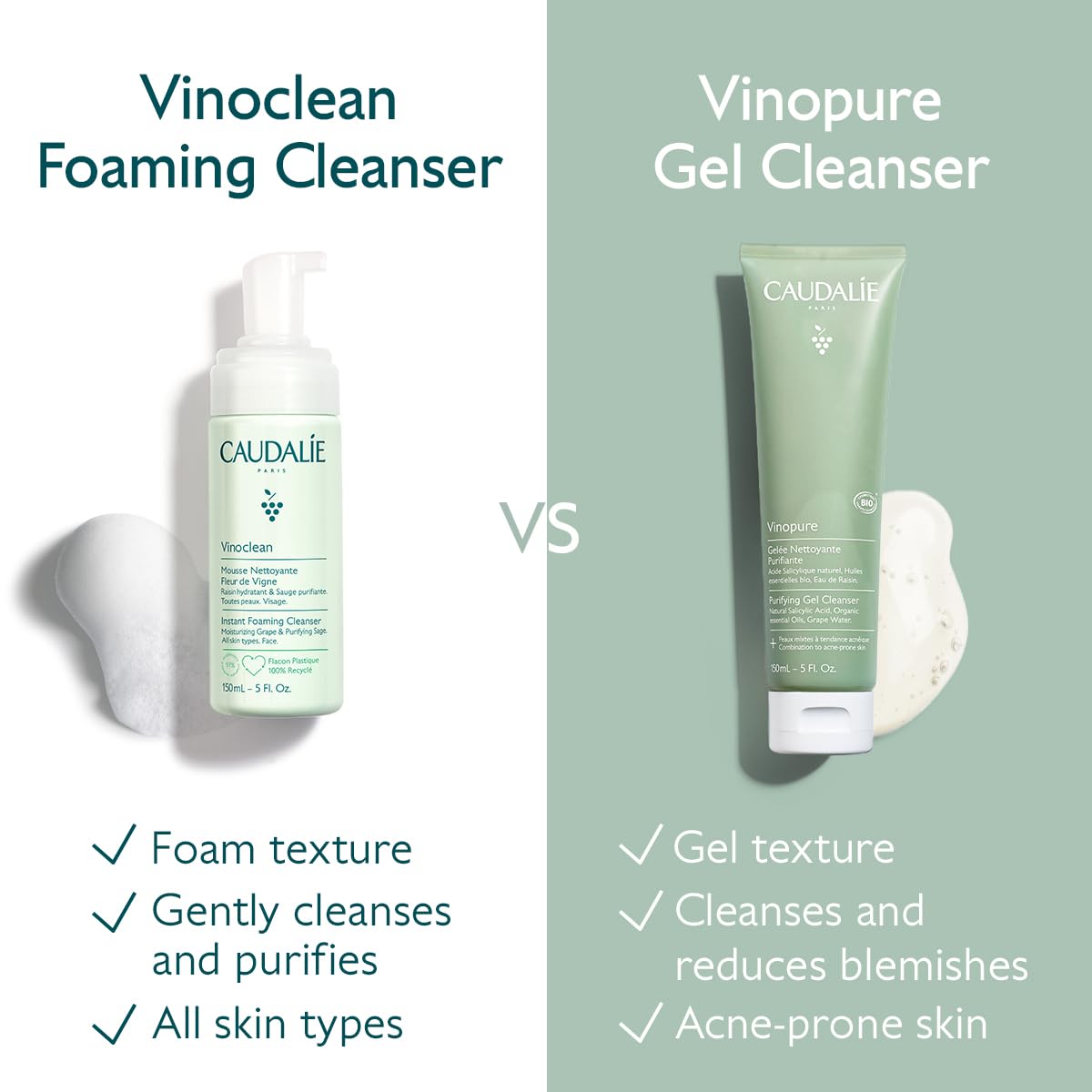 Caudalie Vinopure placed in a bathroom setting showing everyday routine benefit