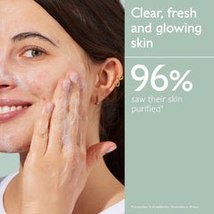 Caudalie Vinopure dispensing gel-to-foam illustrating easy application benefit