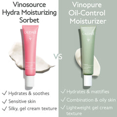 Caudalie Vinopure next to a ruler showing 40 mL scale for size reference