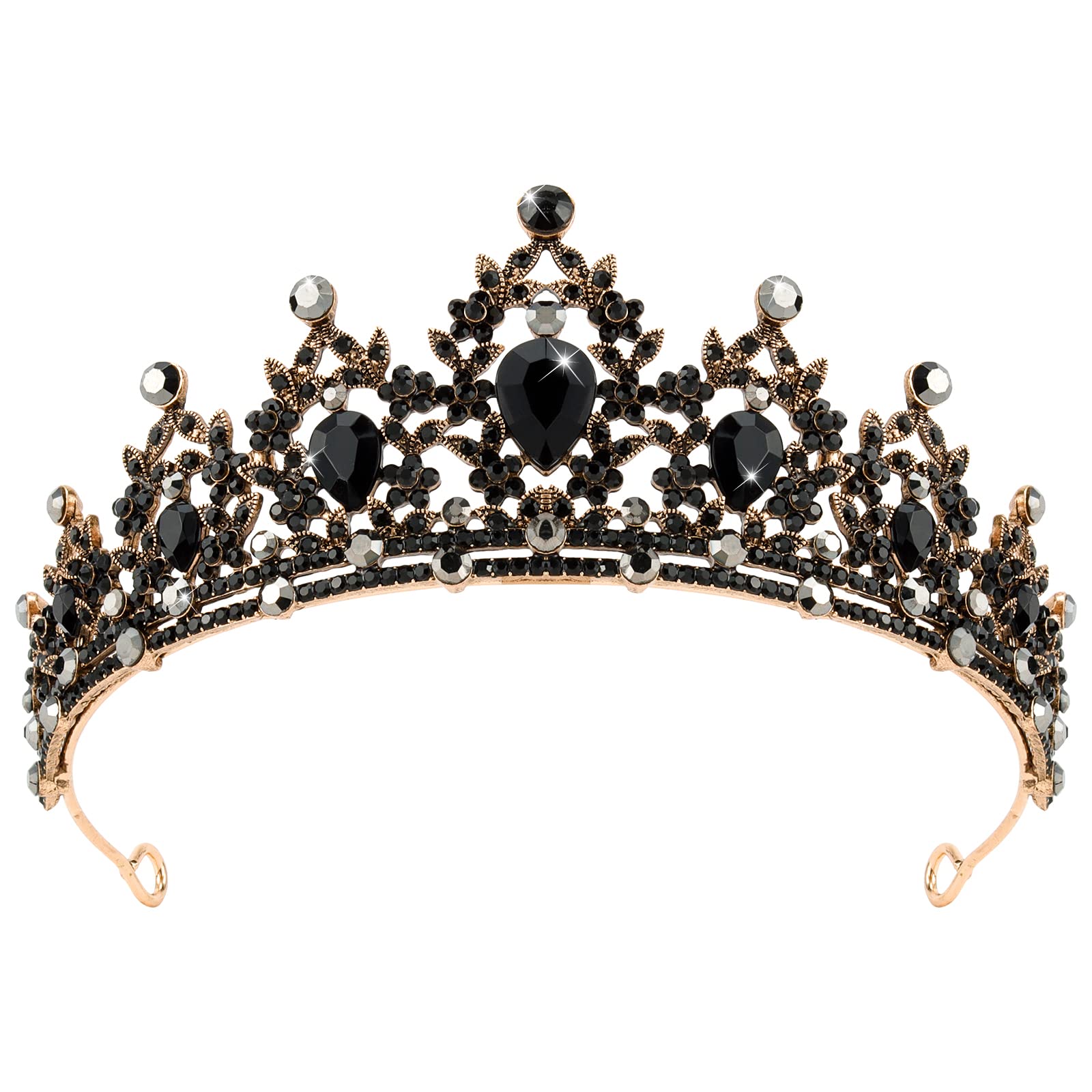 CAVETEE crown front view showing ornate baroque design and dramatic presence