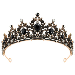 CAVETEE crown front view showing ornate baroque design and dramatic presence