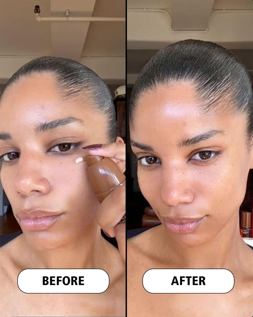Cay Skin swatch on arm showing sheer, universal illuminating effect