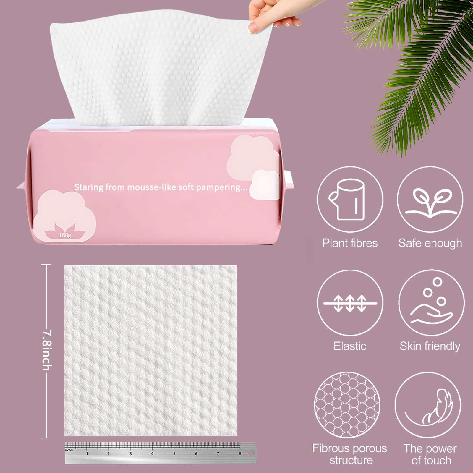 Cayxenful single sheet laid flat showing large size and palm-friendly shape