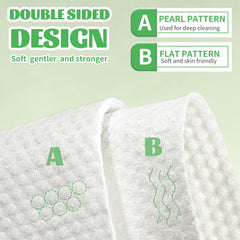 Cayxenful wet towel in hand demonstrating durability and gentle cleansing