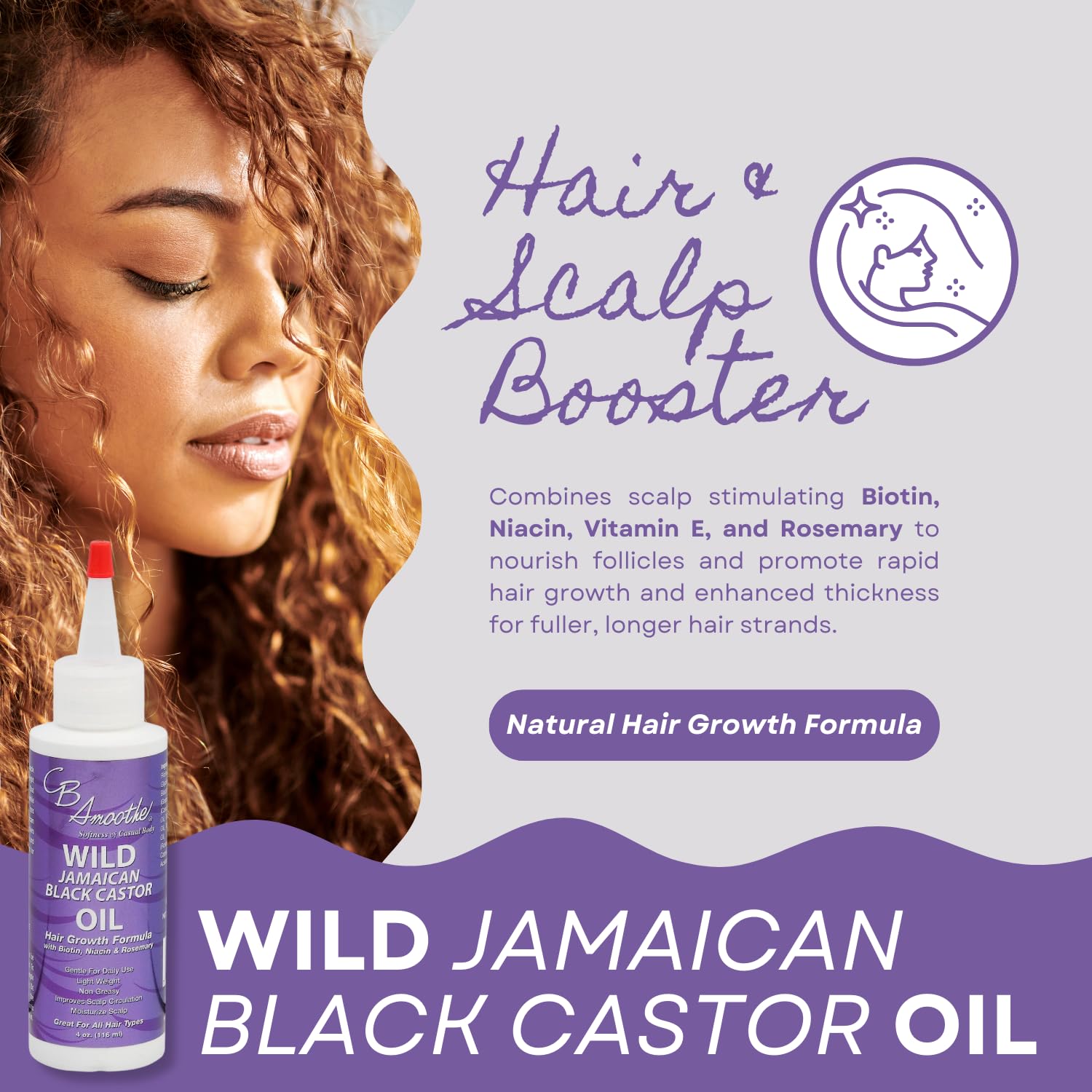 CB SMOOTHE label close-up highlighting key ingredients and clean formulation