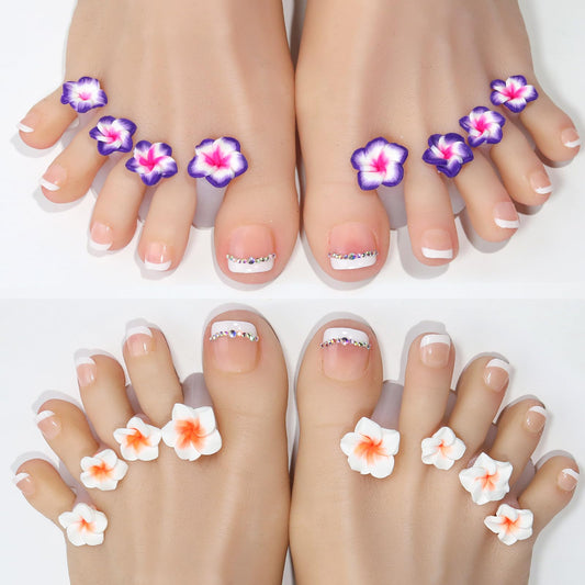 Cbbaokyy close-up of flower-shaped petals showing comfortable toe fit