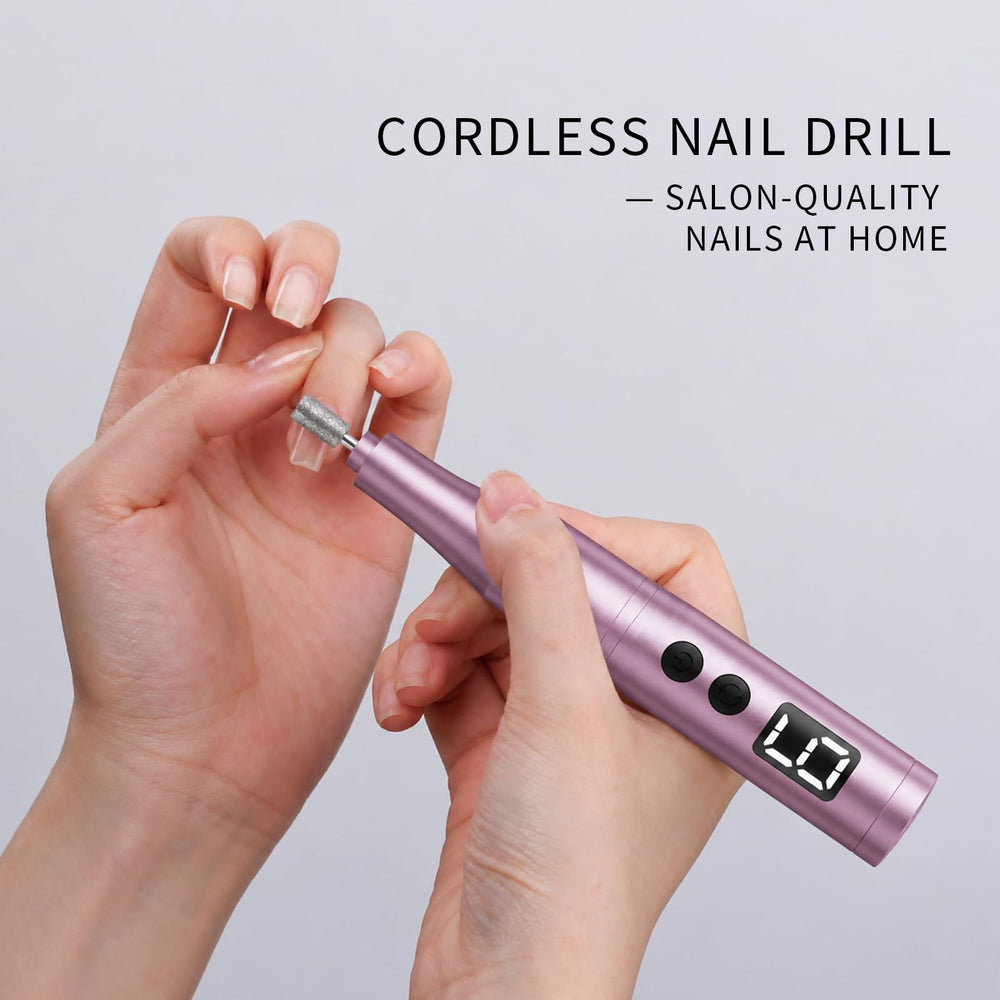 CBVCBV nail drill on a manicure table illustrating salon-ready portability and style