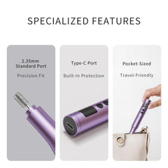 CBVCBV size comparison with hand to show compact, pen-style portability advantage