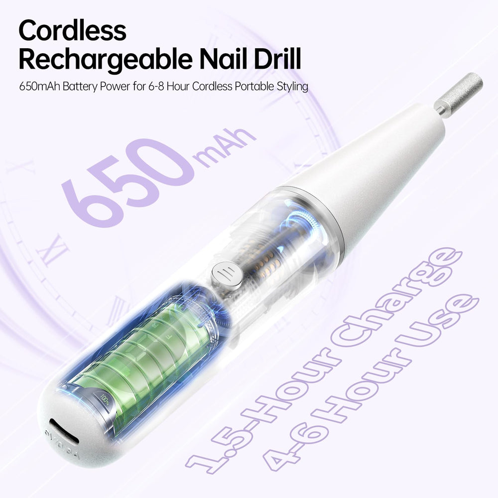 Ccigedy close-up of the handpiece detailing the ergonomic grip and low-vibration design