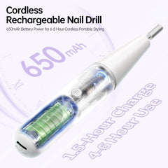 Ccigedy close-up of the handpiece detailing the ergonomic grip and low-vibration design