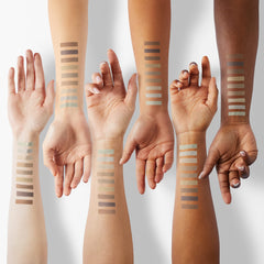 Ccolor arm swatches displaying true-to-pan color payoff and shade range