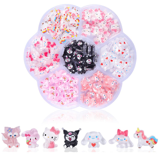 CDBOVID front packaging showing 140-piece charm set and variety of styles for creativity