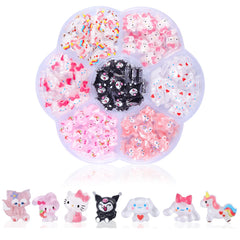 CDBOVID front packaging showing 140-piece charm set and variety of styles for creativity