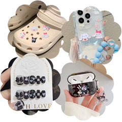 CDBOVID embellished phone case showing charms adding tactile, eye-catching decoration