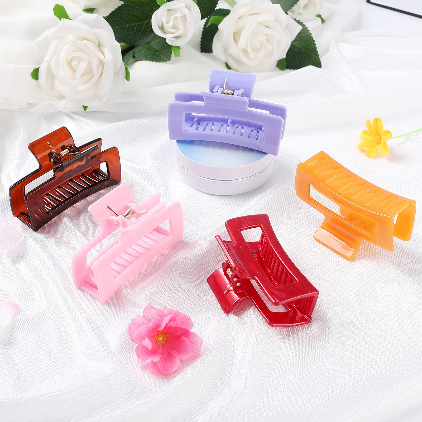 CECIAOAIME clip holding half-up hairstyle showing secure, non-slip styling benefit