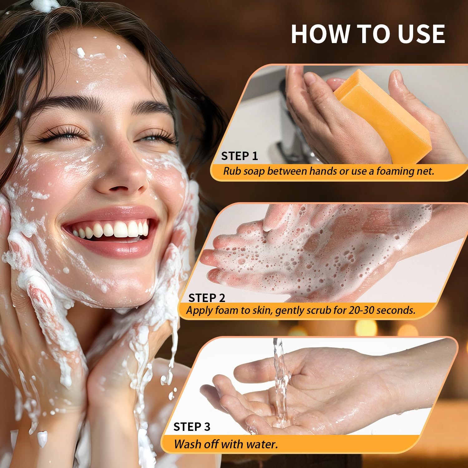 ceedoo ingredients arranged: turmeric, vitamin C, retinol to highlight active blend