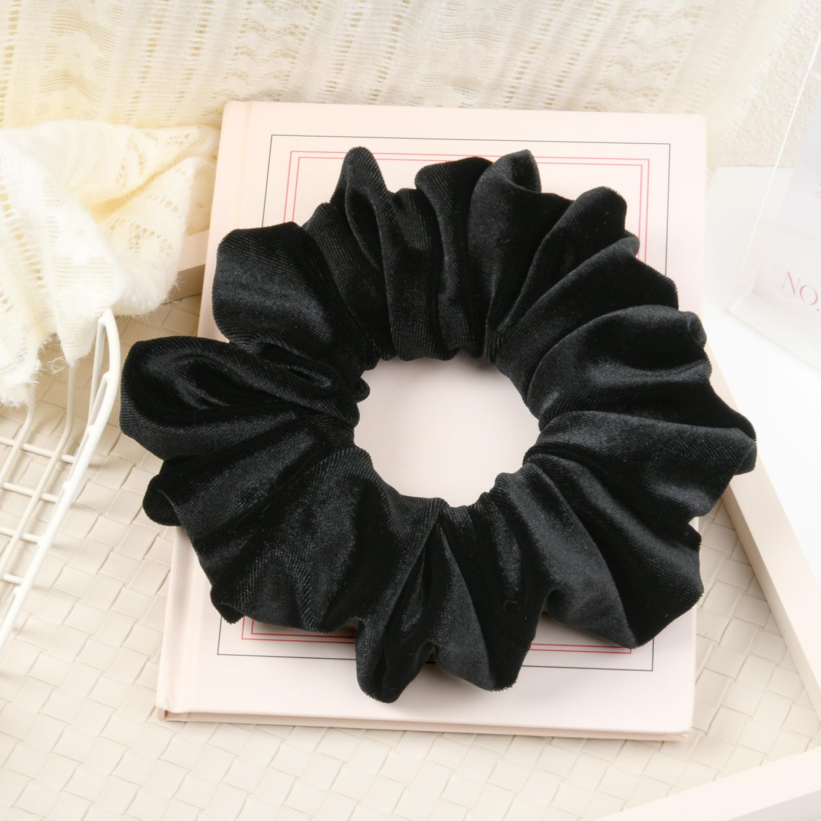 CEELGON scrunchie on wrist as accessory showing convenience and style