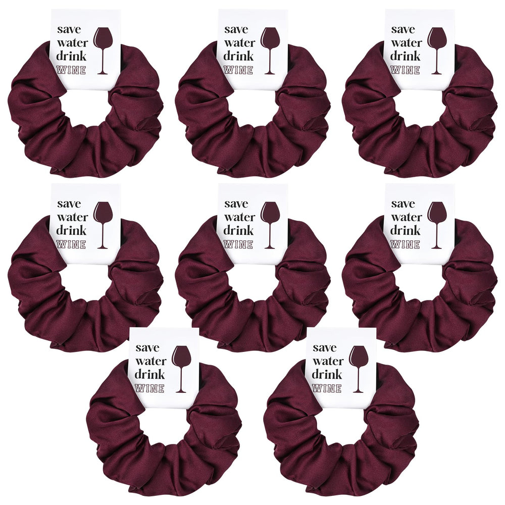 CEELGON packaged set front shows burgundy scrunchies and themed cards for gifting