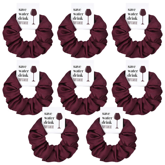 CEELGON packaged set front shows burgundy scrunchies and themed cards for gifting