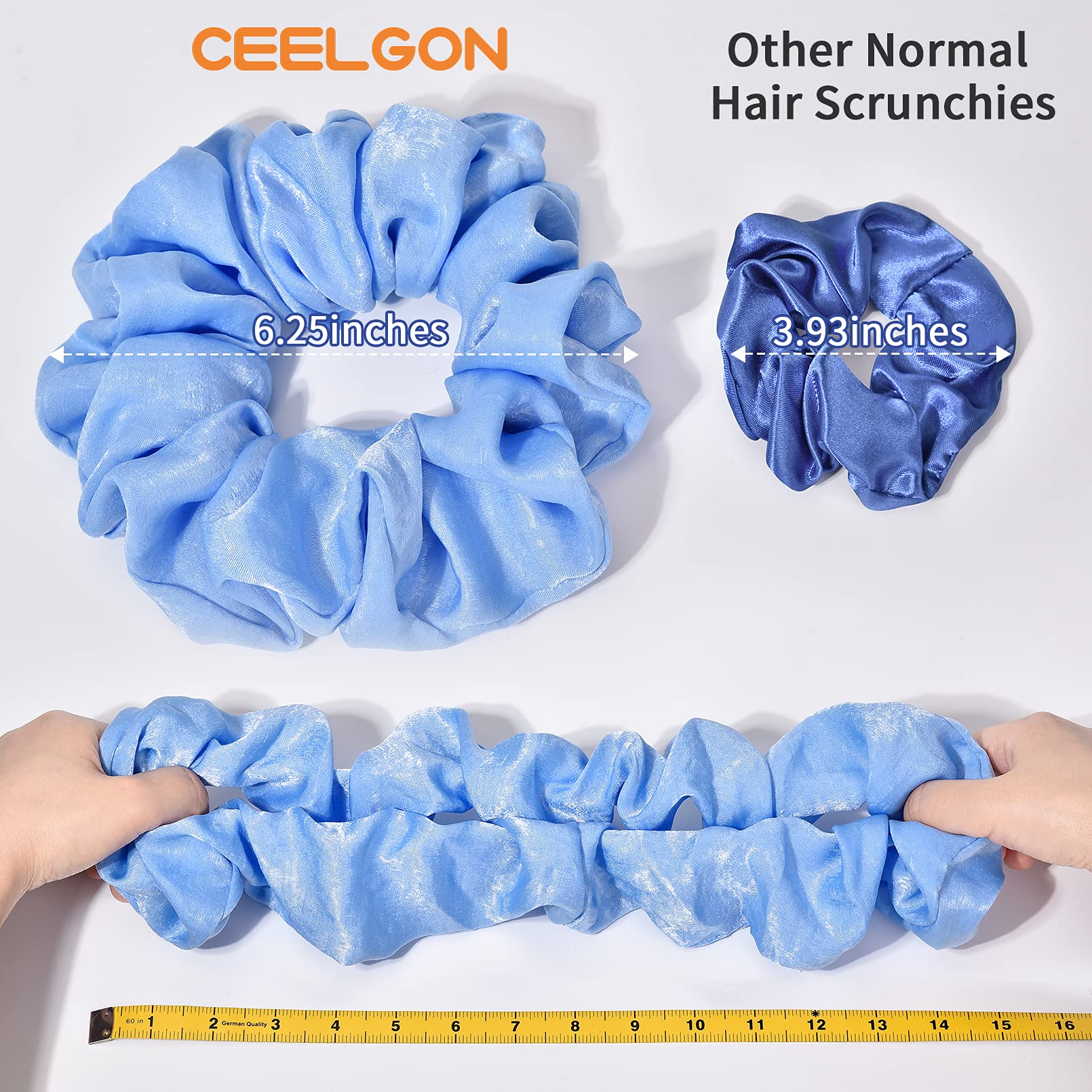 CEELGON close-up of smooth satin texture protecting hair from friction and frizz