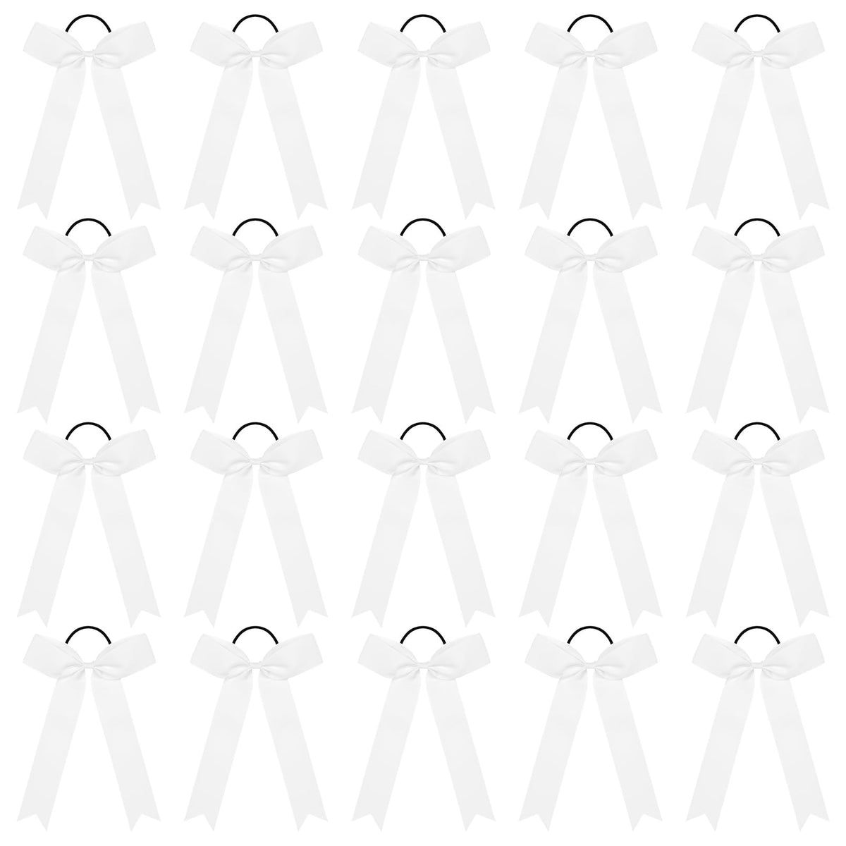 CEELGON front packaging showing 20 white cheer bows with tidy presentation and convenience
