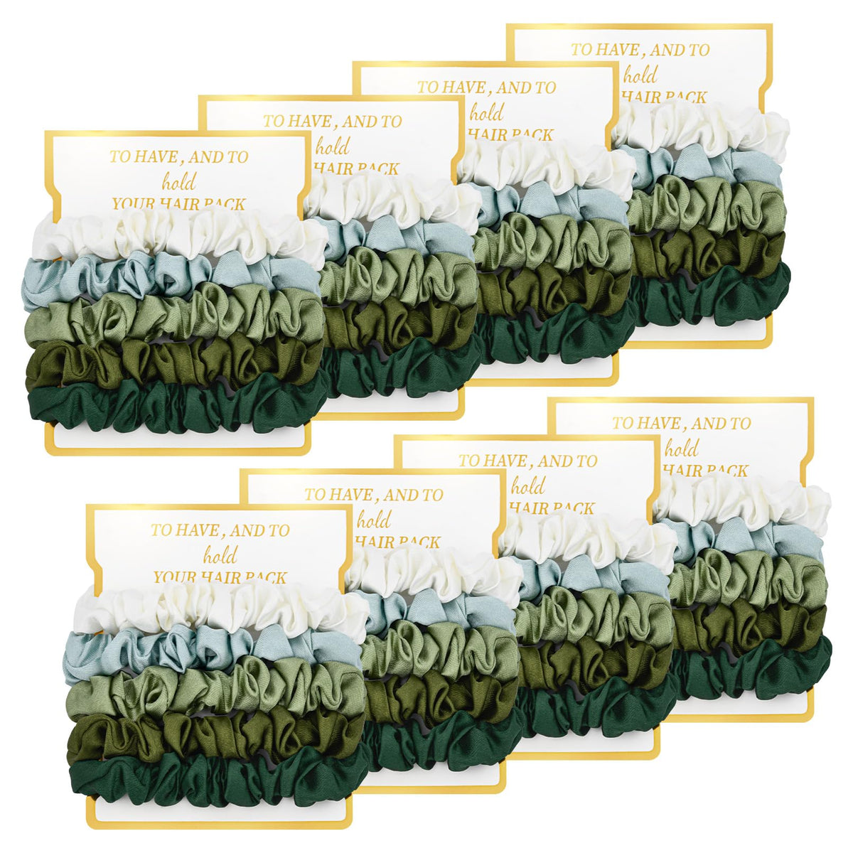 CEELGON front packaging showing gradient green scrunchie cards and gift ready presentation