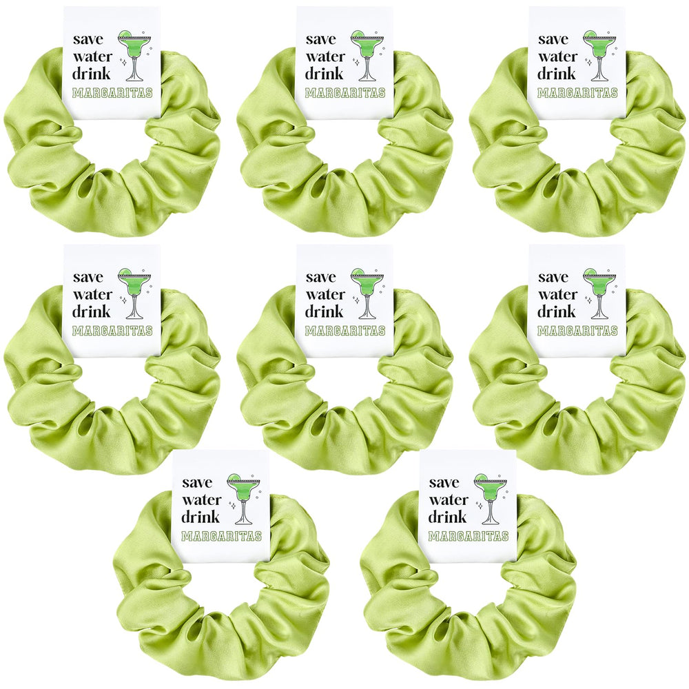 CEELGON front packaging showing set of eight Margarita-themed scrunchies, eye-catching gift-ready look