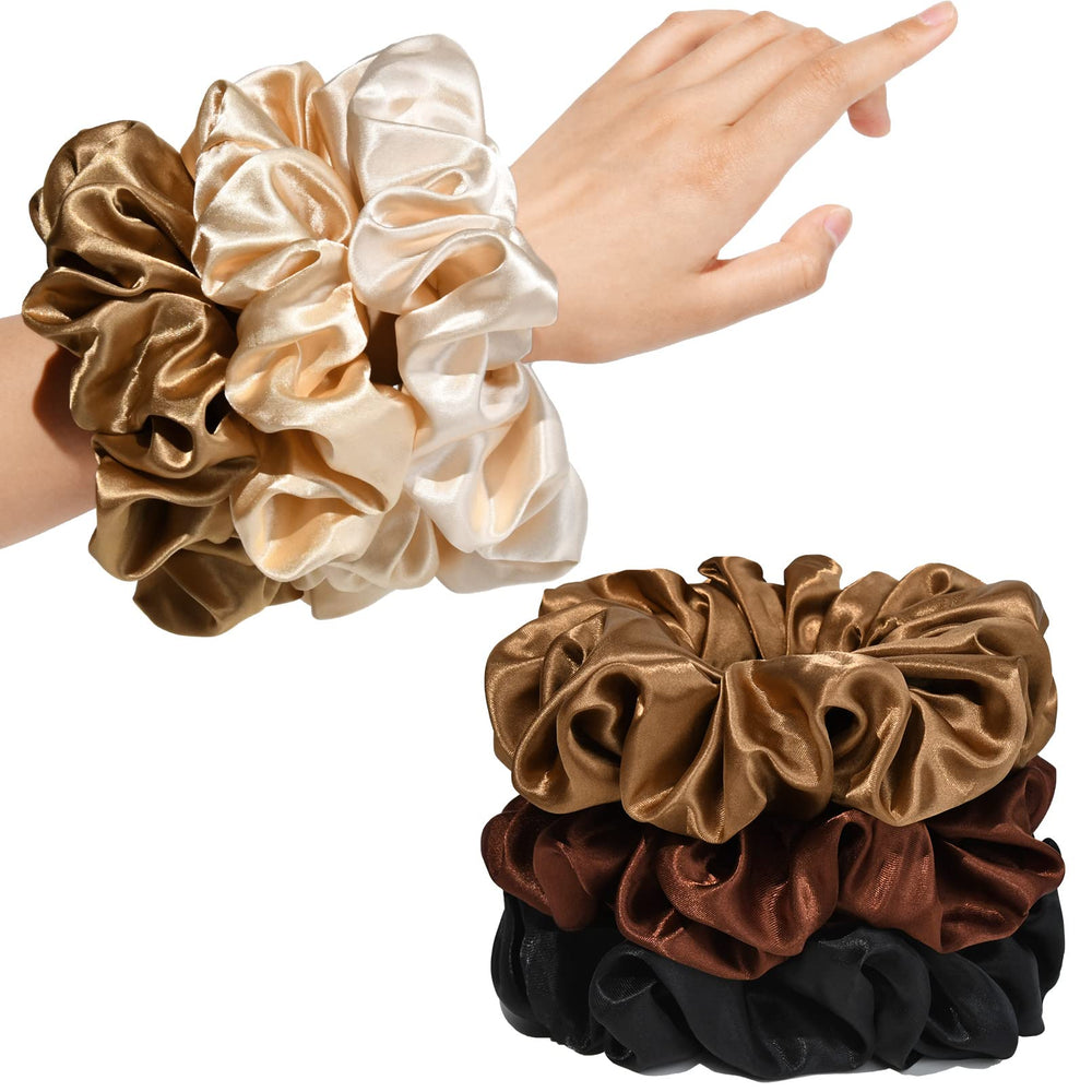 CEELGON pack of six scrunchies front view shows colors and packaging benefit convenience
