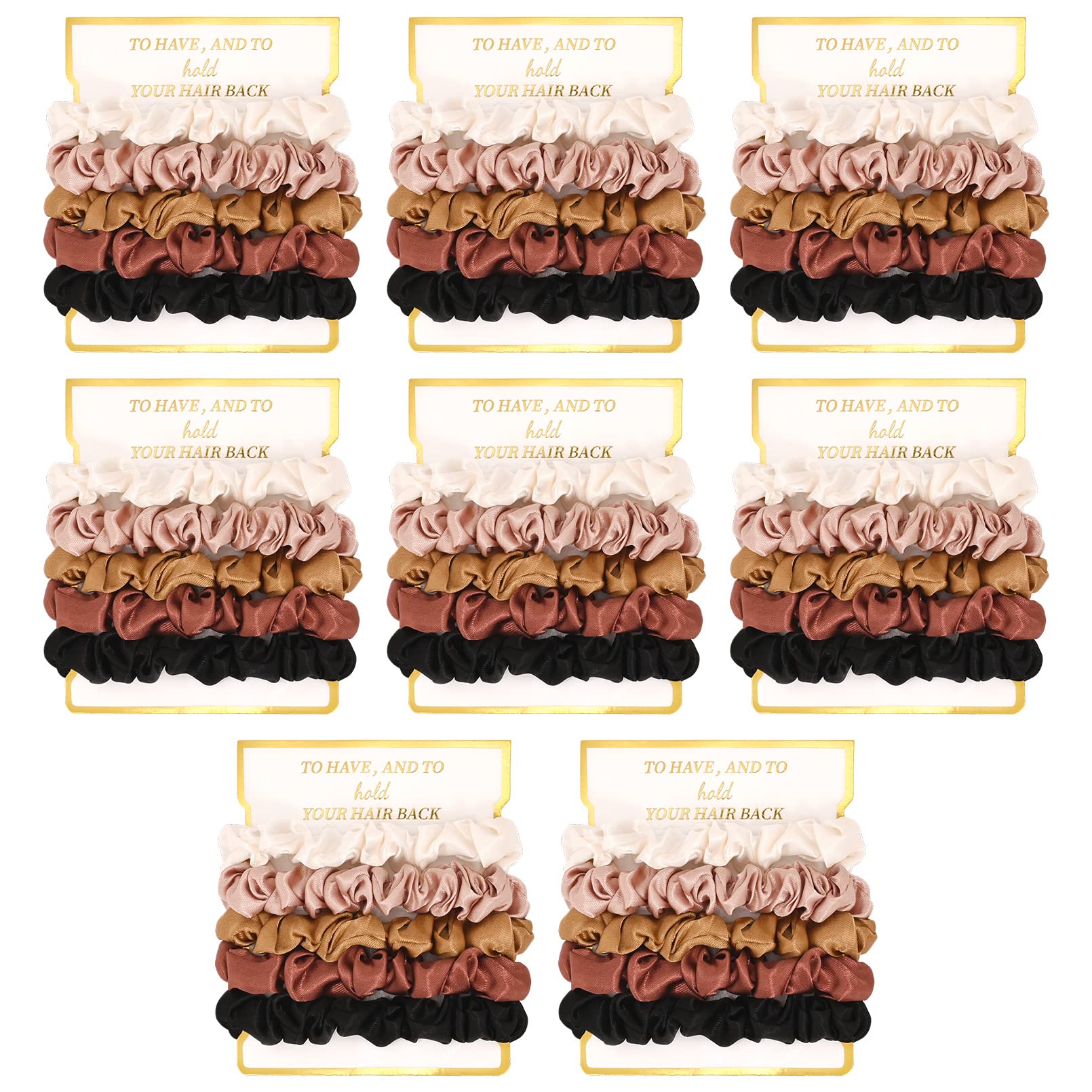 CEELGON scrunchies placed in bridesmaid favor bag for event-ready presentation
