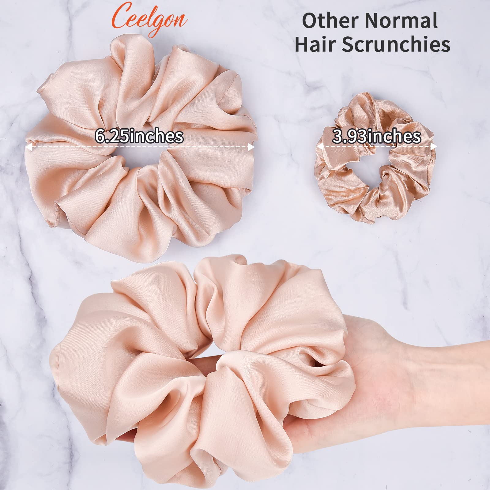 CEELGON satin texture close-up highlighting smooth fabric that reduces friction