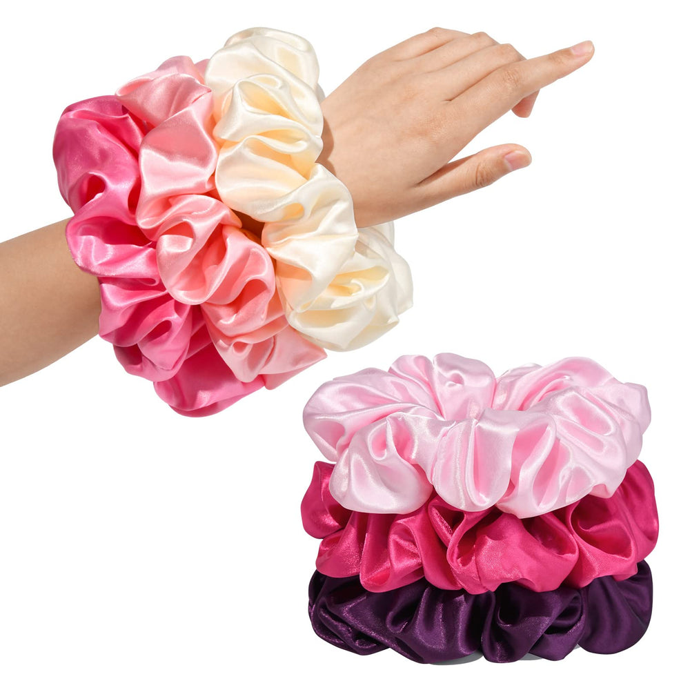 CEELGON scrunchie holding thick curly hair with gentle grip to minimize breakage