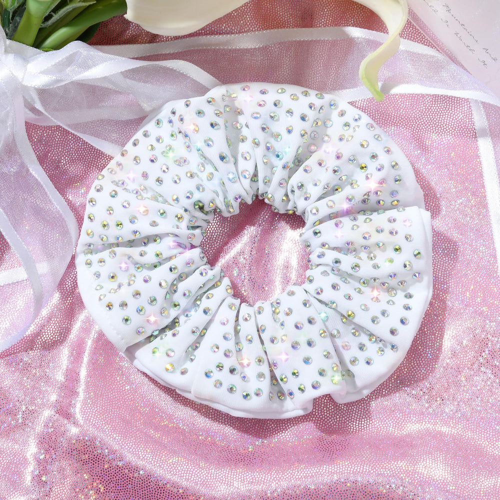 CEELGON scrunchie on high ponytail providing stage-ready shine