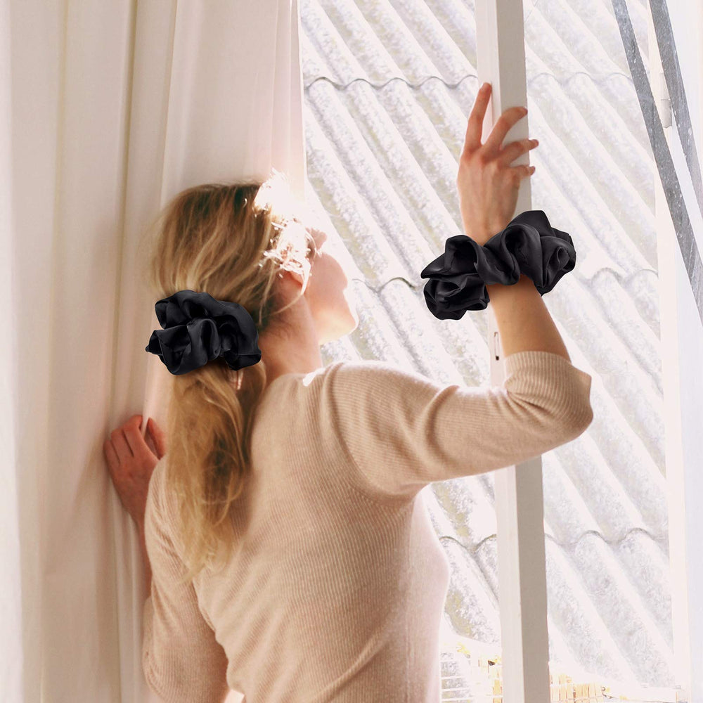 CEELGON scrunchie worn on wrist for stylish backup and easy access