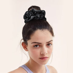 CEELGON scrunchie held in hand shows 6.5-inch scale and easy handling benefit