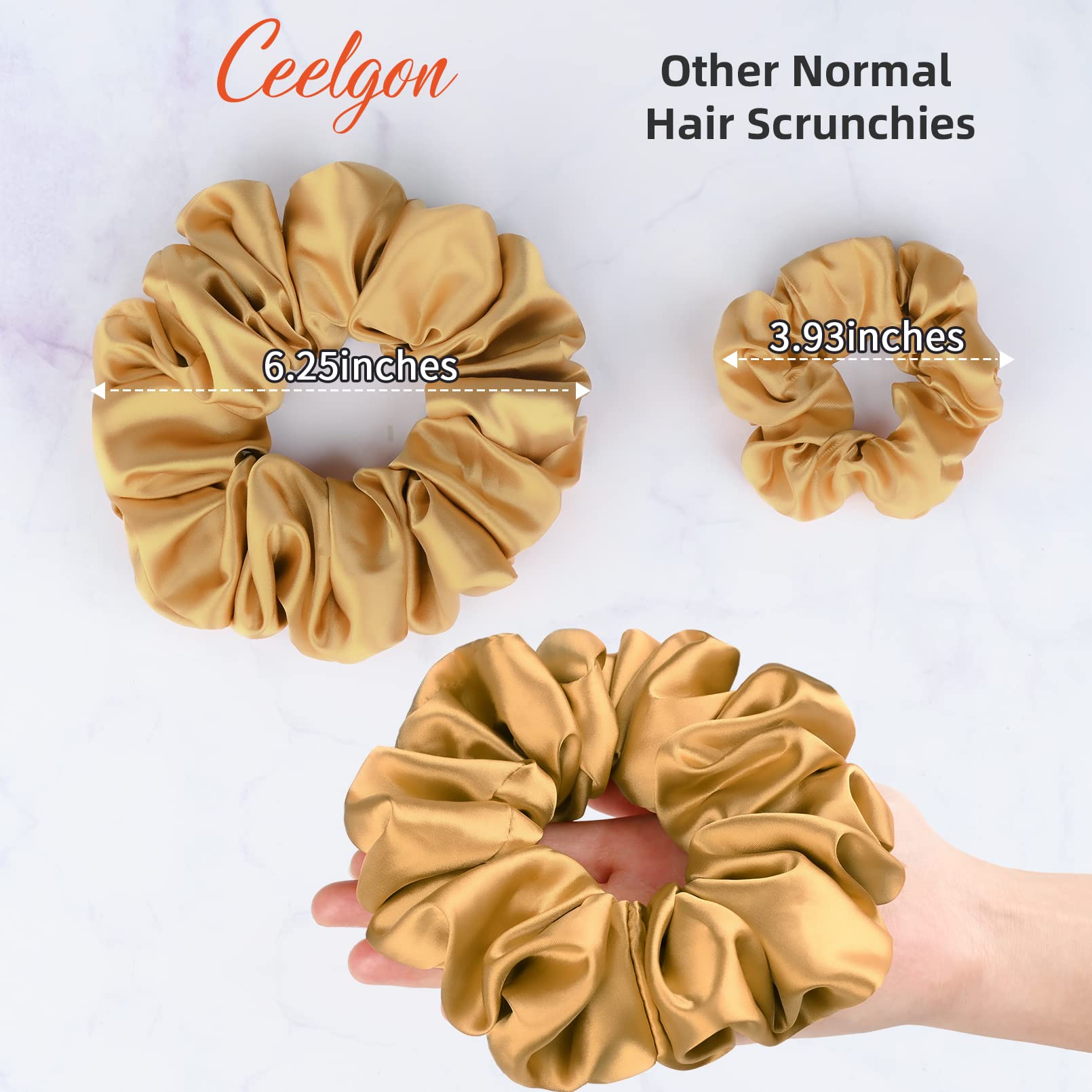 CEELGON close-up satin texture that reduces friction and protects hair