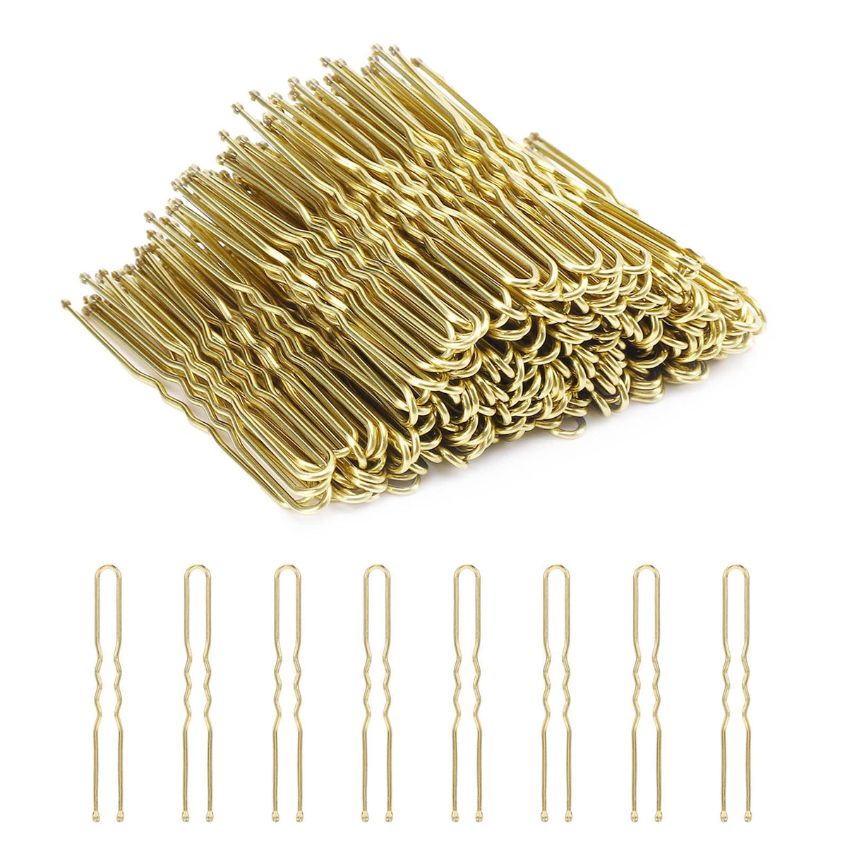 Cehony front packaging showing 200 blonde U-shaped hair pins useful for events