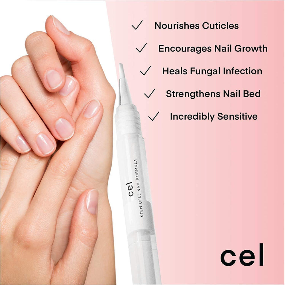 cel pen applicator close-up highlighting precise brush tip for targeted application