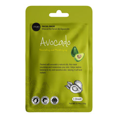 Celavi avocado mask held in hand to show size and nourishing benefit