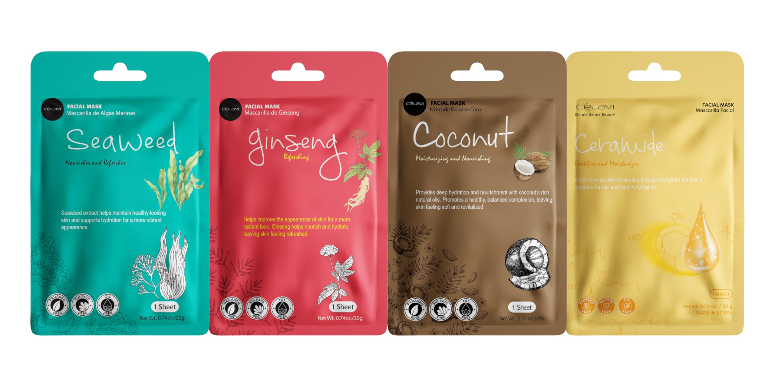 Celavi sheet mask texture close-up demonstrating thin fit for fast serum absorption