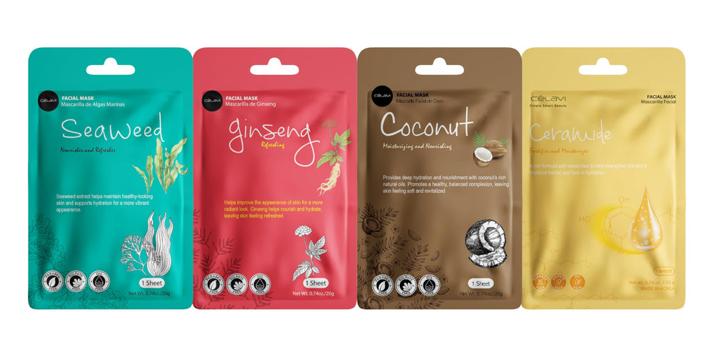 Celavi sheet mask texture close-up demonstrating thin fit for fast serum absorption