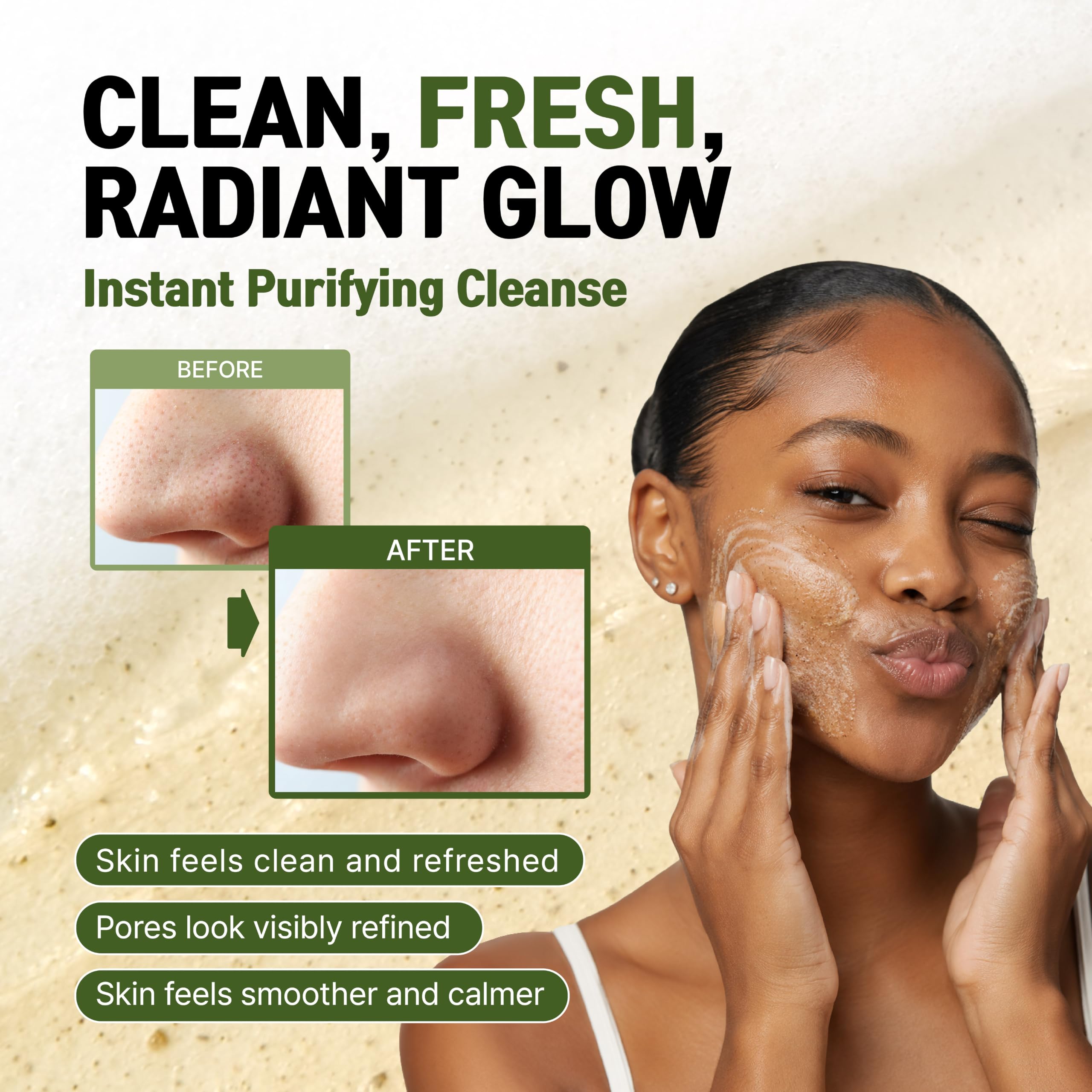 CELDYQUE creamy foam texture demonstrating gentle cleanse