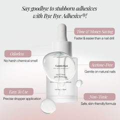 Celebritips clear solution texture close-up showing gentle, non-toxic formula benefit
