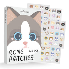 CELECARE front packaging showing 120 cat-shaped patches and product benefits