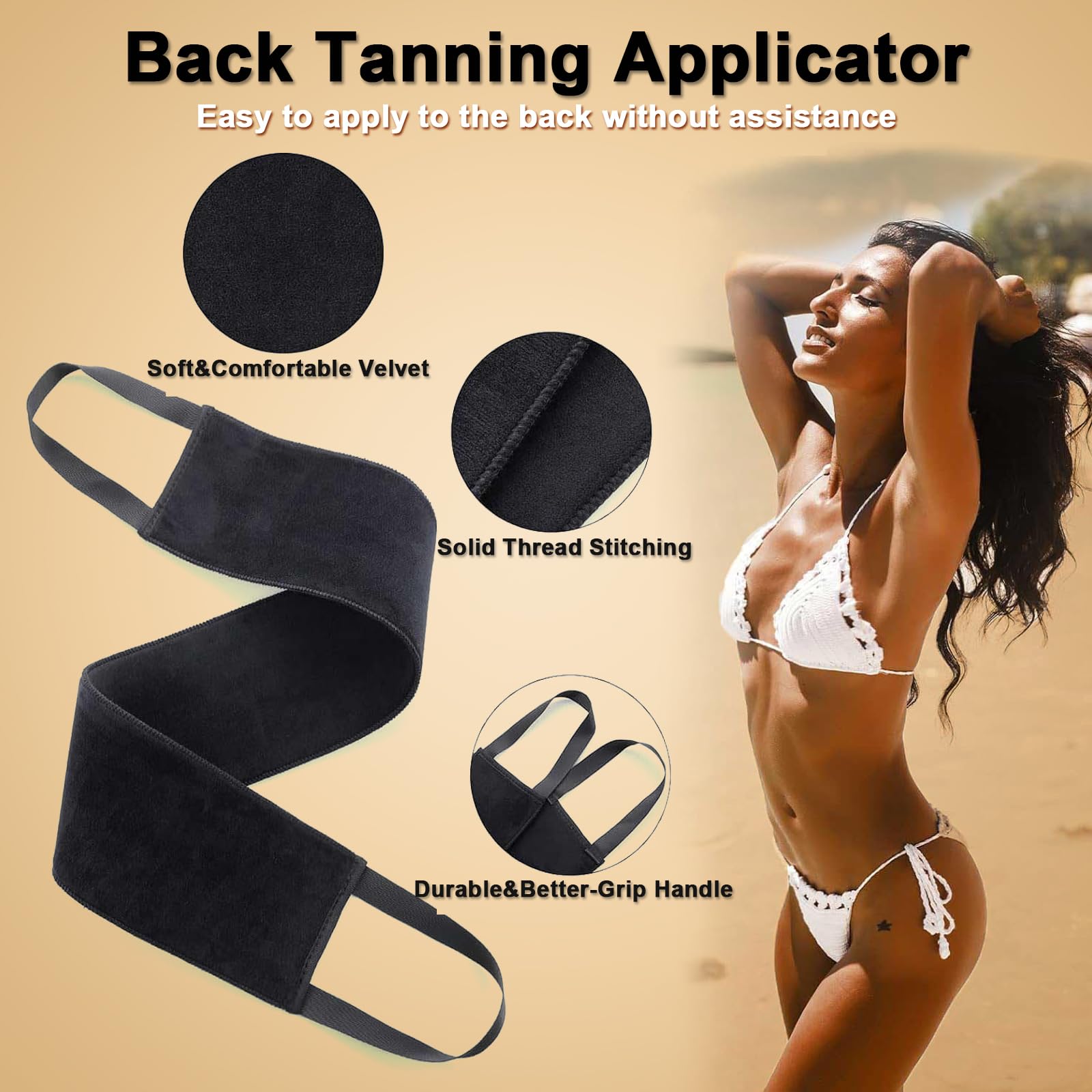 CeleCily exfoliating mitt texture removes dead skin to improve tan adherence