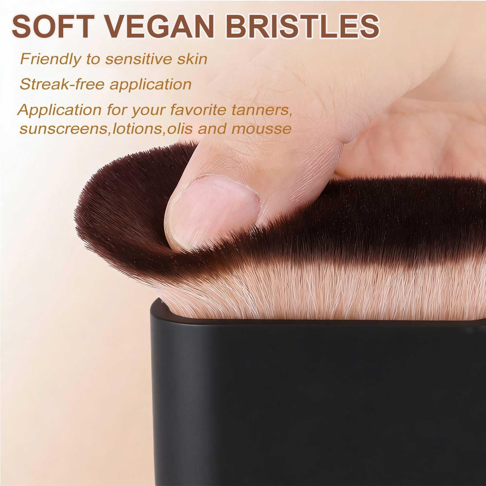 CeleCily mitt and brush in hand scale showing easy grip and control
