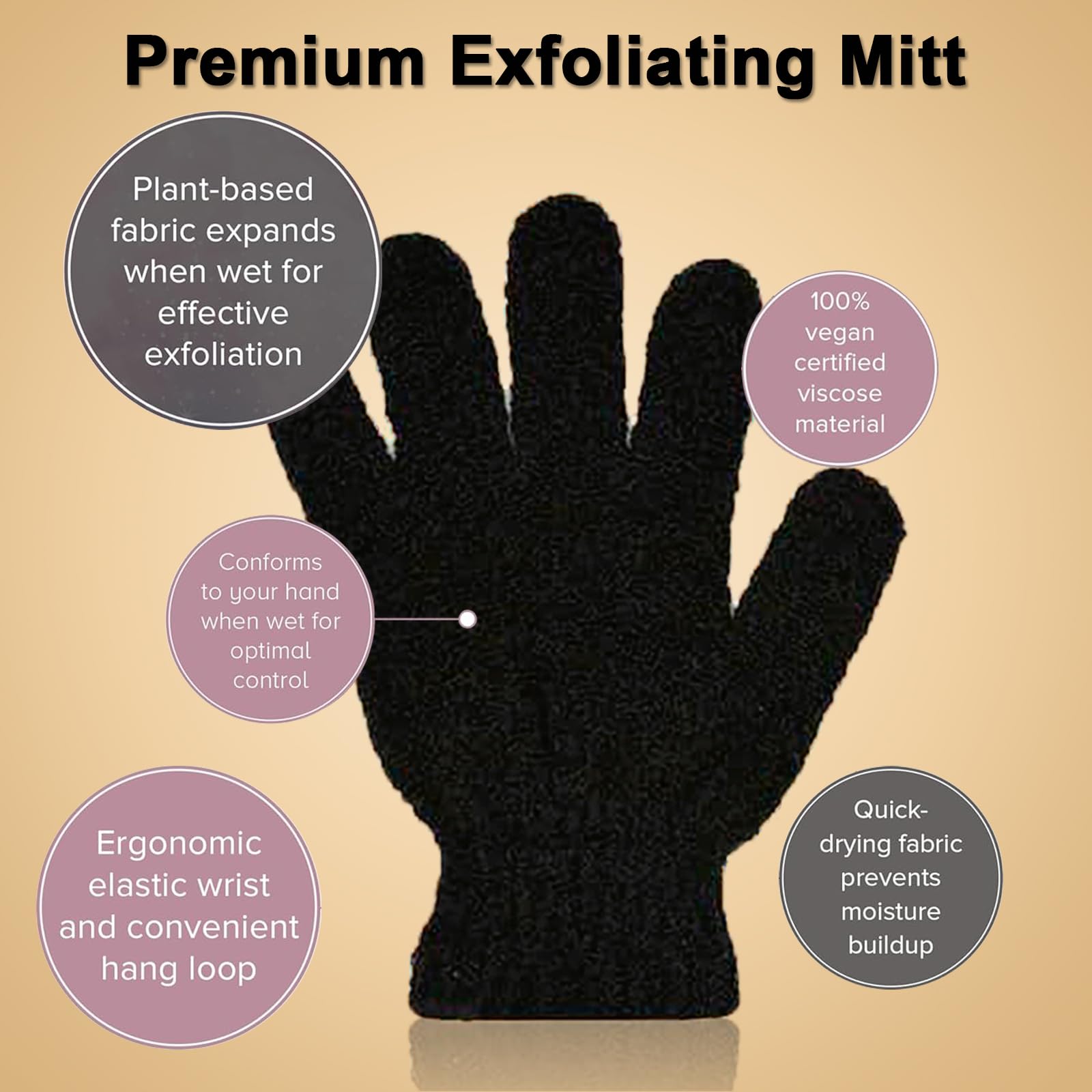 CeleCily mitt being used on arm for streak-free, smooth tanner blending