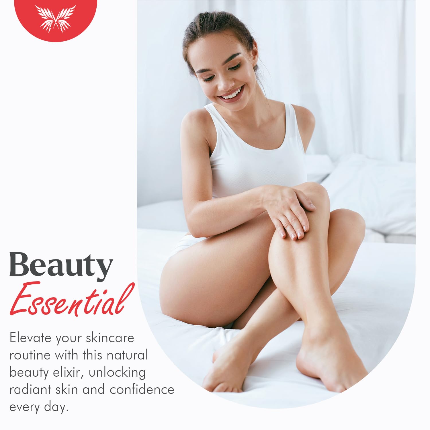 Celestial Psyché applied to face, demonstrating quick hydration benefit