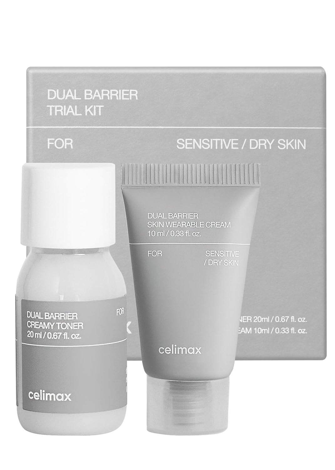 celimax front packaging showing travel kit, clear view and compact convenience