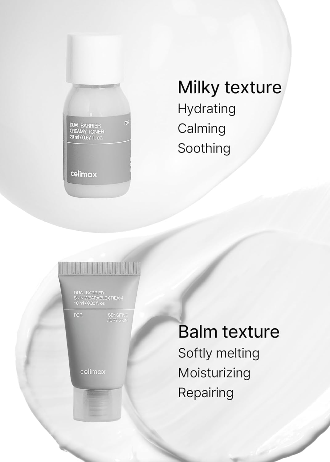 celimax skin wearable cream balm detail, concentrated ceramides for barrier care